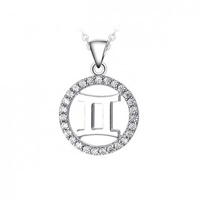 Stříbrný přívěsek - znamení horoskopu (blíženci)