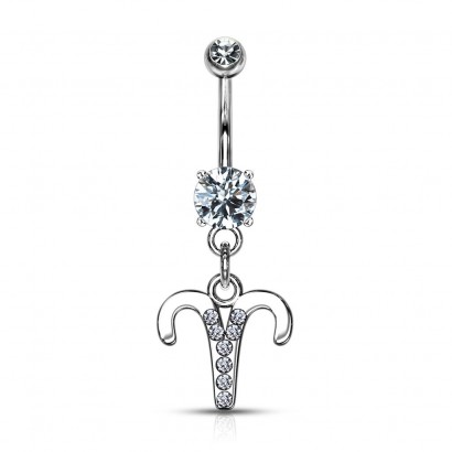 Piercing do pupíku - znamení beran