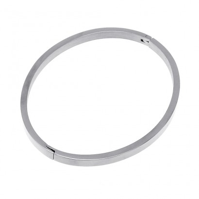 Ocelový náramek kruh otevírací, šíře 4 mm