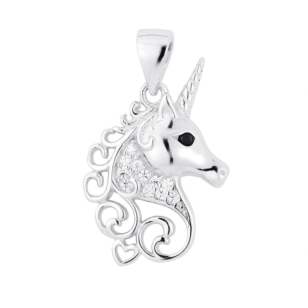 Stříbrný přívěsek jednorožec - NB-4198