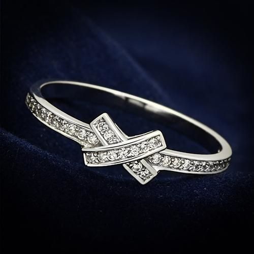 S4U Stříbrný prsten s čirými zirkony, vel. 52 - AL2015-52