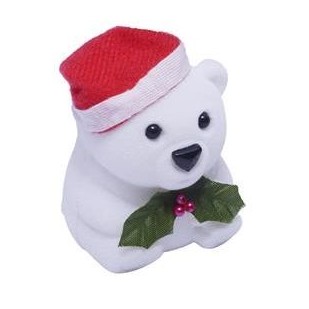 Vánoční dárková krabička na prsten - medvídek