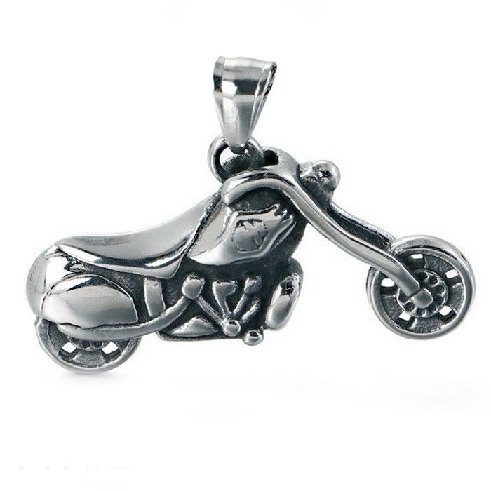 S4U Ocelový přívěsek - motorka chopper - OPP1893