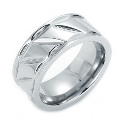 Ocelový prsten, vel. 62