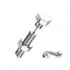 Falešný piercing do ucha - šroub (žluté zlato)