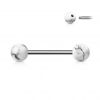Piercing do jazyku s vnitřním závitem - howlit