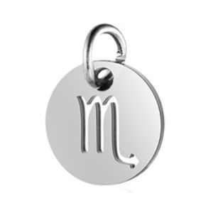 Levně S4U Drobný kulatý ocelový přívěsek - znamení horoskopu (štír) - OPP1652-08
