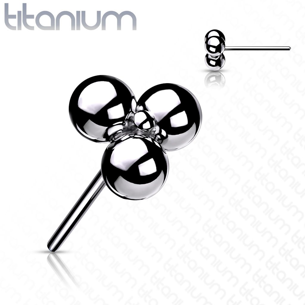 S4U Ozdoba k PUSH IN piercingu TITAN - TIT1158-TI