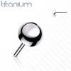 Půlkulička k PUSH IN piercingu TITAN (3 mm)