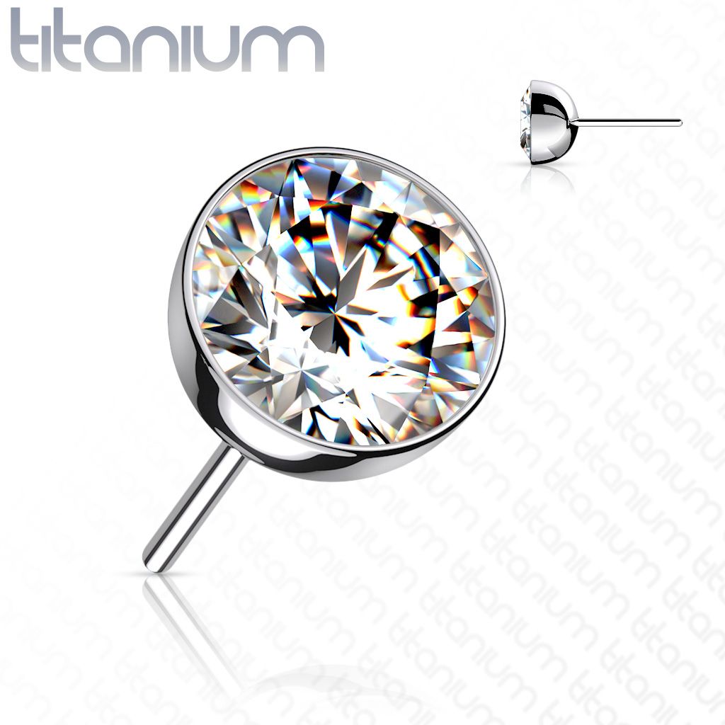 S4U Kamínek k PUSH IN piercing do nosu TITAN (1,5 mm) - TIT1147C-015