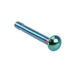 Levně Piercing do nosu - půlkulička (zelená, 0,7 x 7 mm)