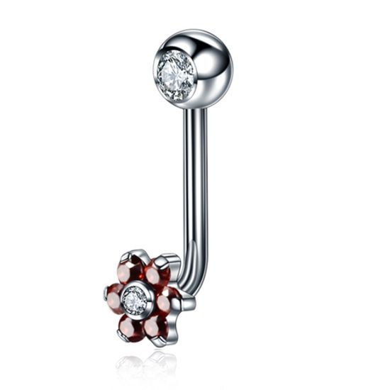 Levně S4U Christina piercing kytička (černá) - KT003-K