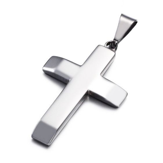 S4U Ocelový přívěsek - kříž - OPP1901