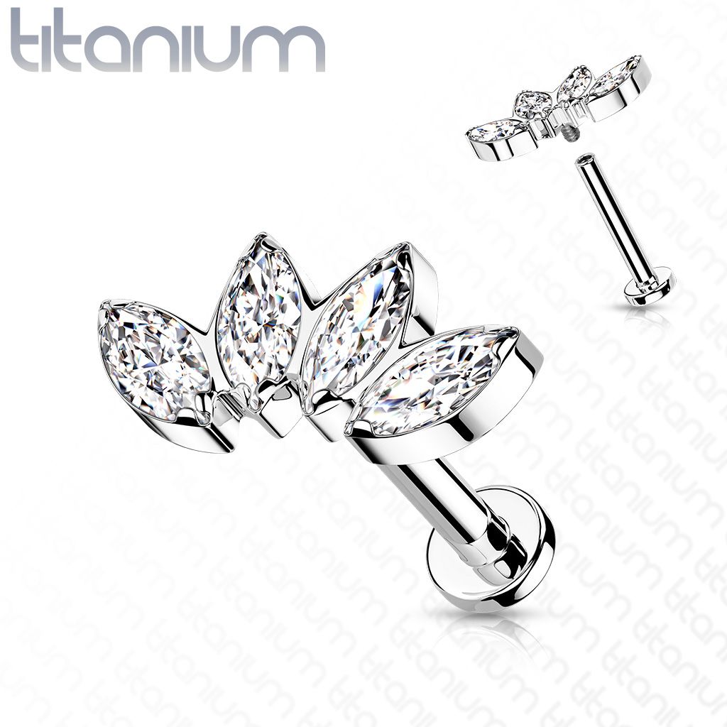 S4U Piercing do brady / ucha TITAN (1,2 x 8 mm) - TIT1161-1208