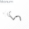 PUSH IN piercing do nosu TITAN, 0,8 x 6 mm