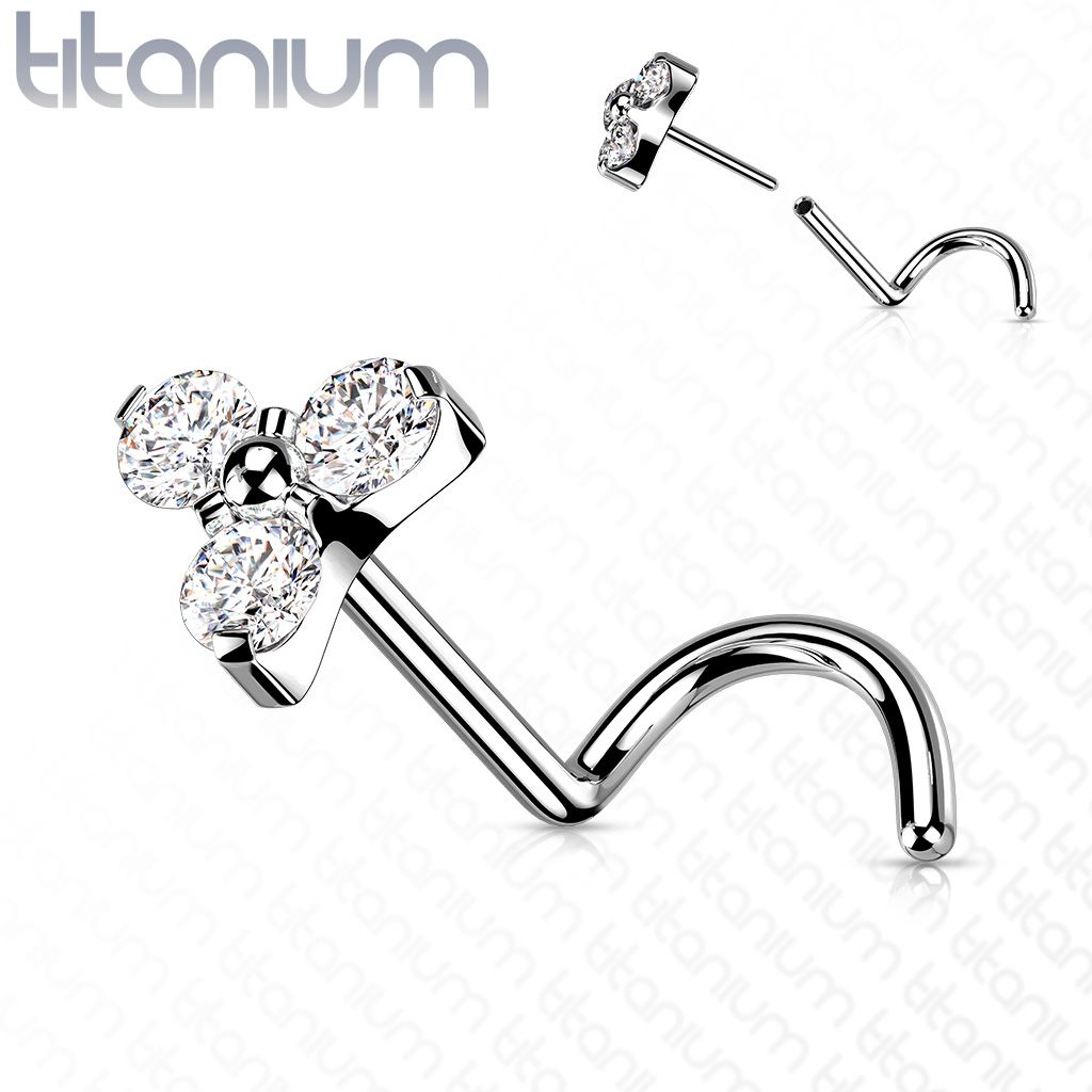 S4U PUSH IN piercing do nosu TITAN, 0,8 x 6 mm - TIT1177