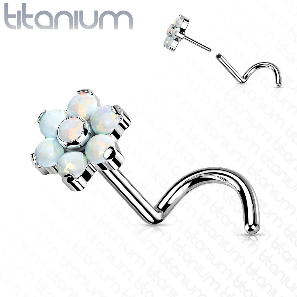 S4U PUSH IN piercing do nosu TITAN, 0,8 x 6 mm - TIT1180