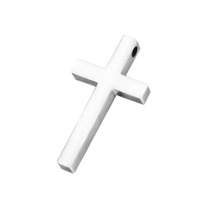 S4U Ocelový přívěsek křížek 17 x 31 mm - OK1424-ST