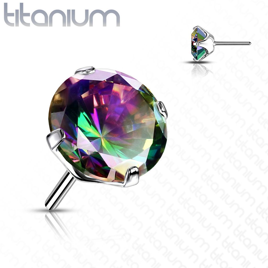 Levně S4U Kamínek k PUSH IN piercing do nosu TITAN (3 mm) - TIT1148VM-030