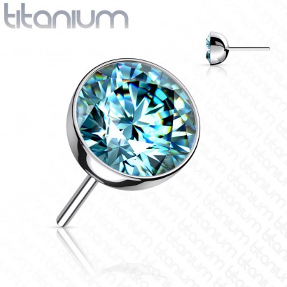 Kamínek k PUSH IN piercing do nosu TITAN (2,5 mm)