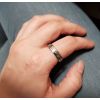 NSS3016 Tepaný dámský snubní prsten ocel (48)