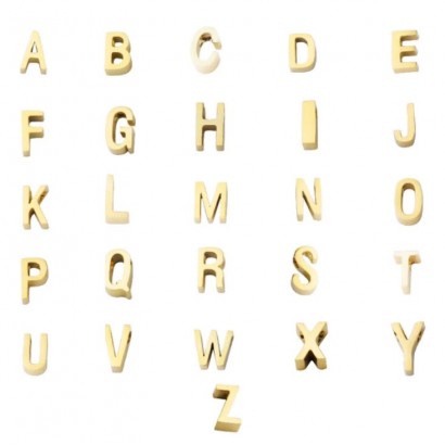 Navlékací ocelový přívěsek iniciála - písmeno G