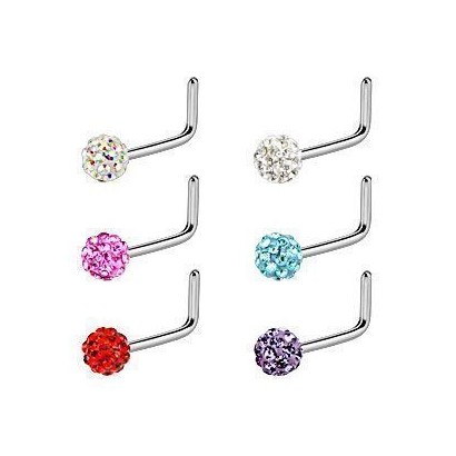 Piercing nosovka chirurgická ocel se swarovski krystalky HWNOSEL21