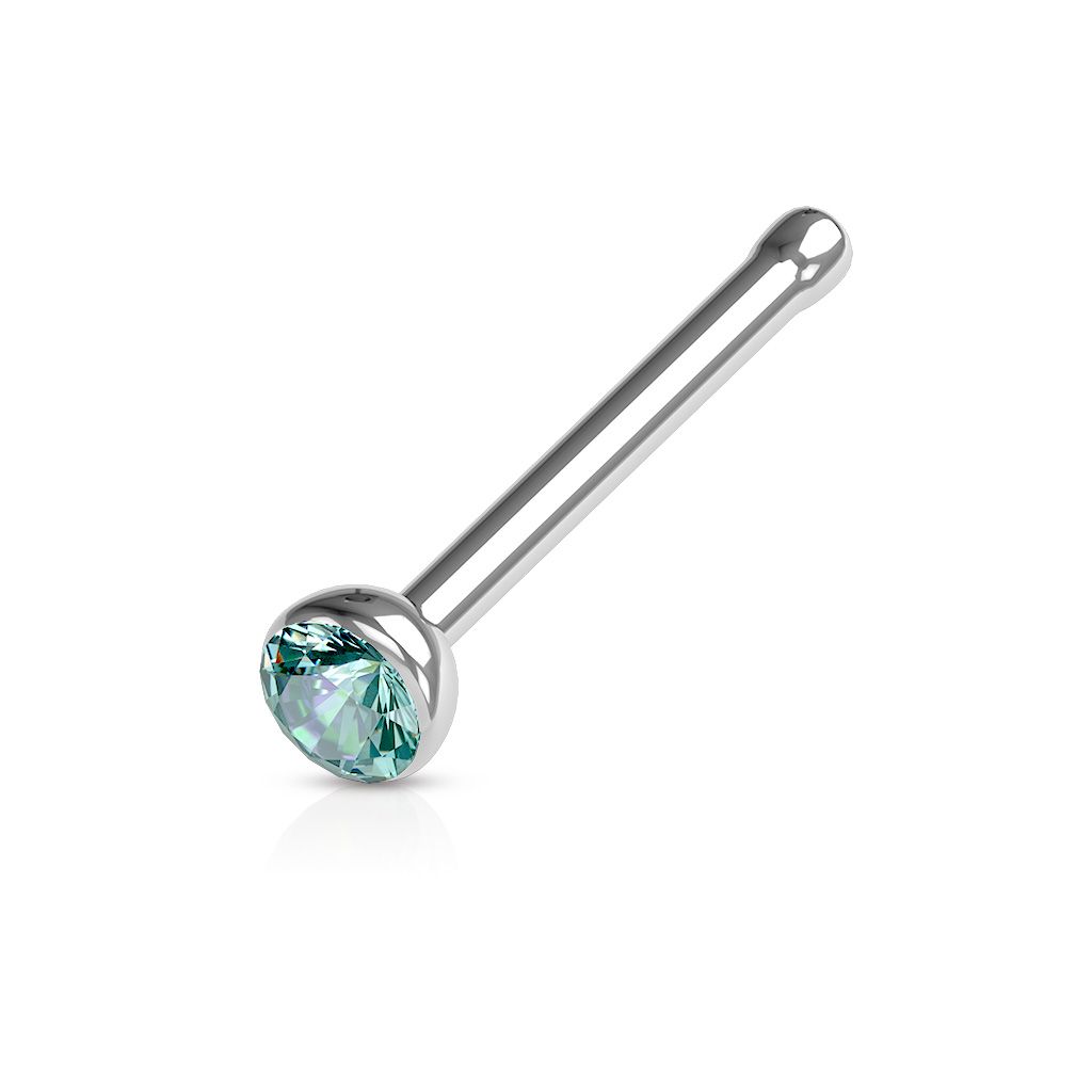 Piercing do nosu - kamínek (tyrkysová) - N01058Q