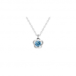 Stříbrný náhrdelník kytička SVLN0443SM238