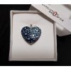 Stříbrný přívěsek s krystaly Swarovski modré srdce 34243.3 blue style