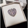 Stříbrný přívěsek s krystaly Swarovski mix barev srdce 34243.3 violet