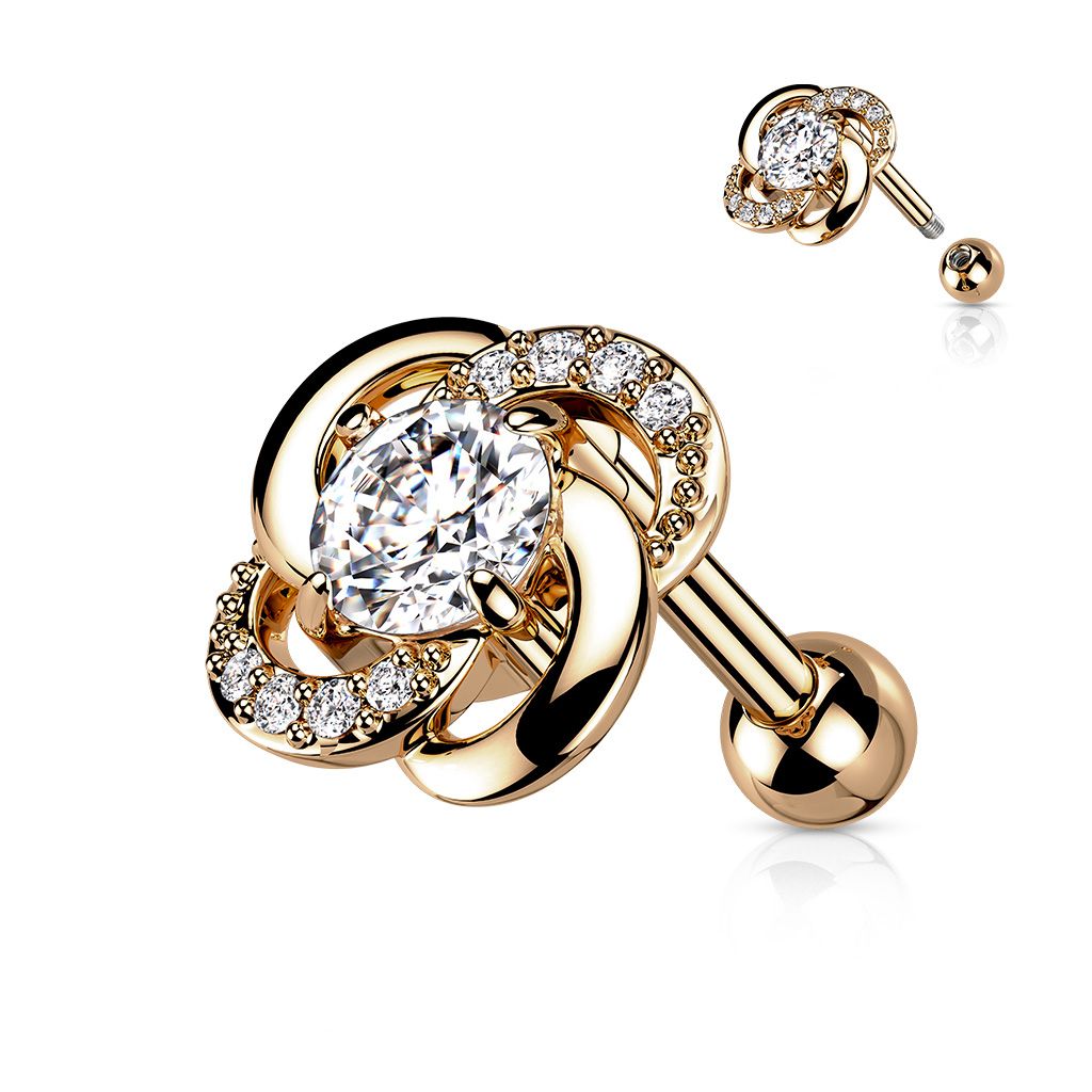 Levně Cartilage piercing do ucha - CP1085-RD