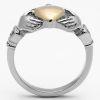Ocelový prsten Claddagh (60)