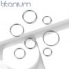 Piercing kruh TITAN (1,0 x 7 mm)