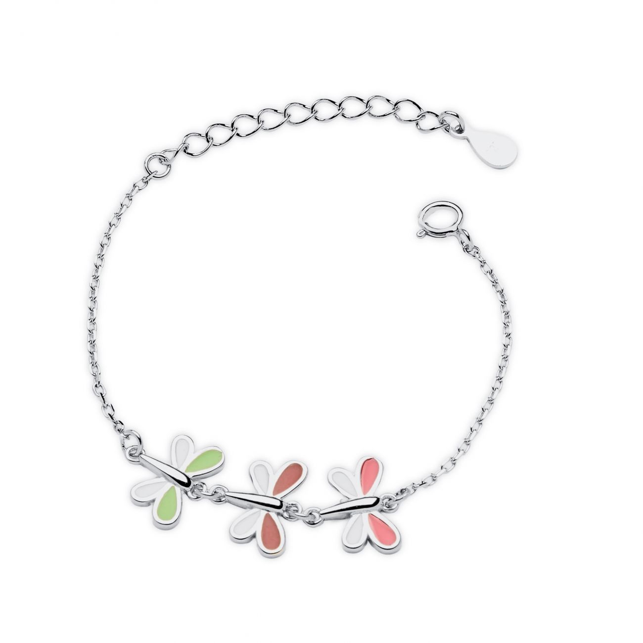 NUBIS Dětský stříbrný náramek s vážkami - NB-1095