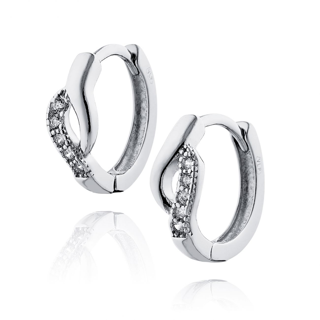 Stříbrné dámské náušnice - NB-3543