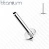 PUSH IN tyčka k labretě TITAN, tl. 1.2mm (1,2 x 9 mm)