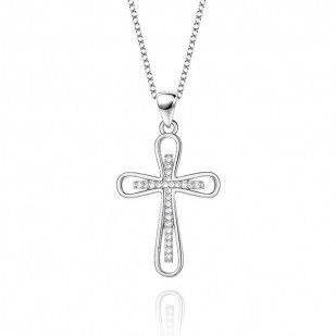 Stříbrný náhrdelník s křížkem