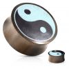 Sono wood plug do ucha jing-jang (10 mm)