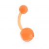 Piercing do pupíku - banánek oranžový
