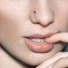 Zlatý piercing do nosu Opál, Au 585/1000