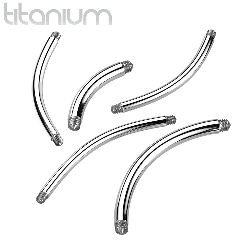 Levně S4U Zahnutá náhradní tyčka TITAN, závit 1,2 mm (1,2 x 6 mm) - TIT1210-1206