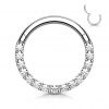 Piercing segment kruh s kamínky (rose gold)