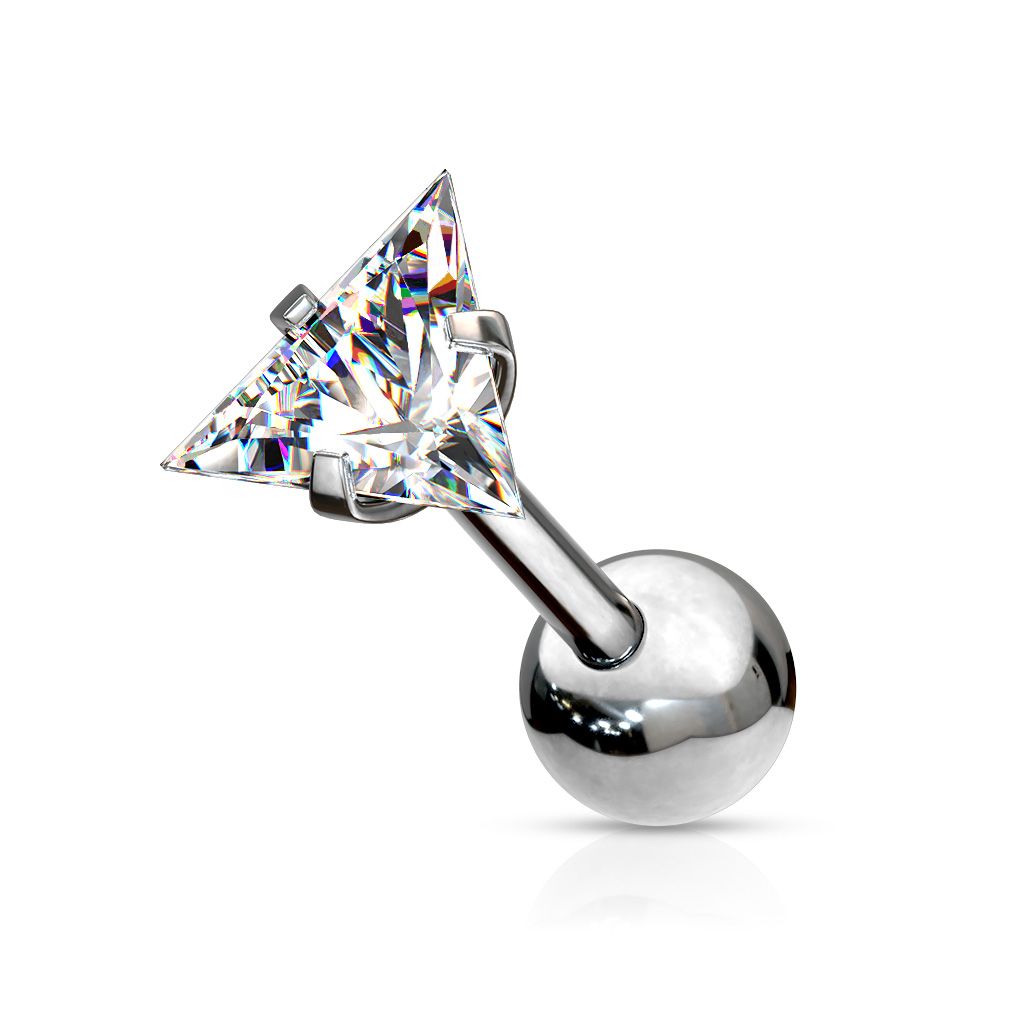Levně Cartilage piercing do ucha, trojúhelník 4 mm (1,2 x 8 mm) - CP1059-12084