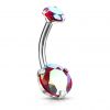 Ocelový piercing do pupíku (vitrail medium)