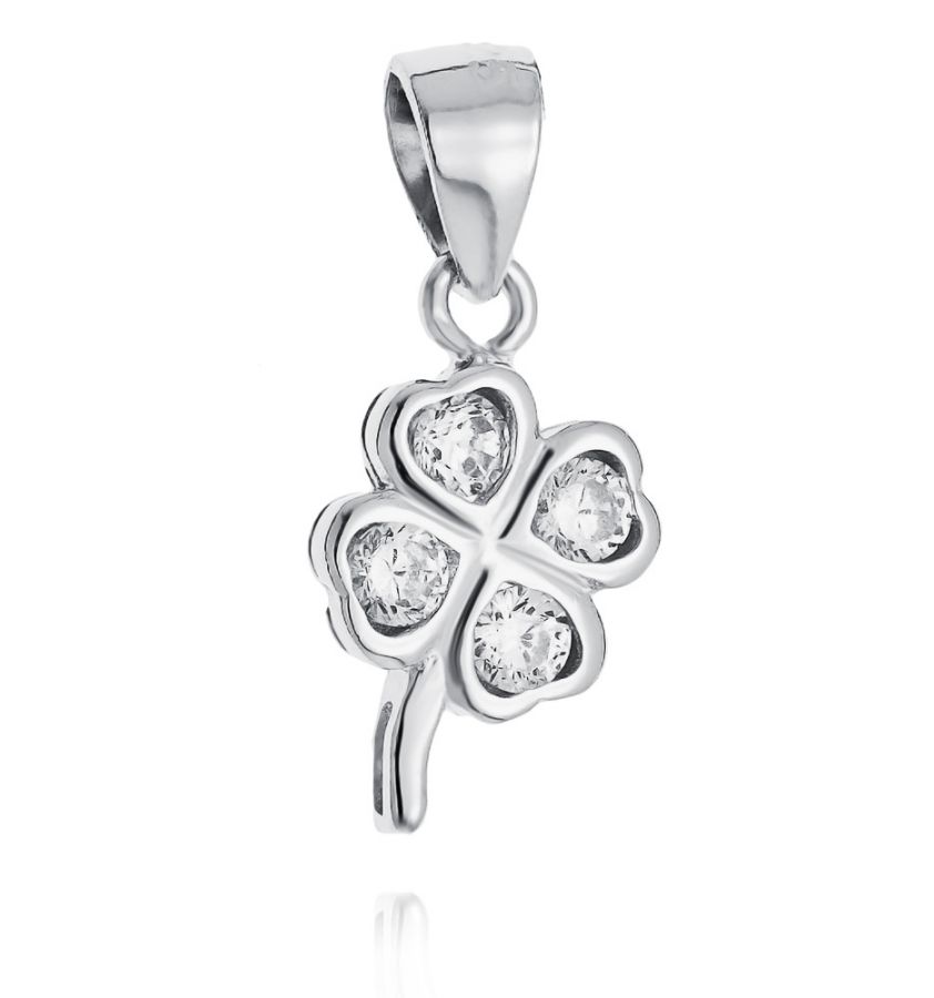Stříbrný přívěsek čtyřlístek - NB-4247