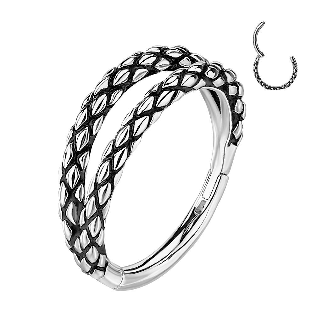 Piercing kruh segment dvojitý (1,2 x 8 mm) - K01070ST-1208