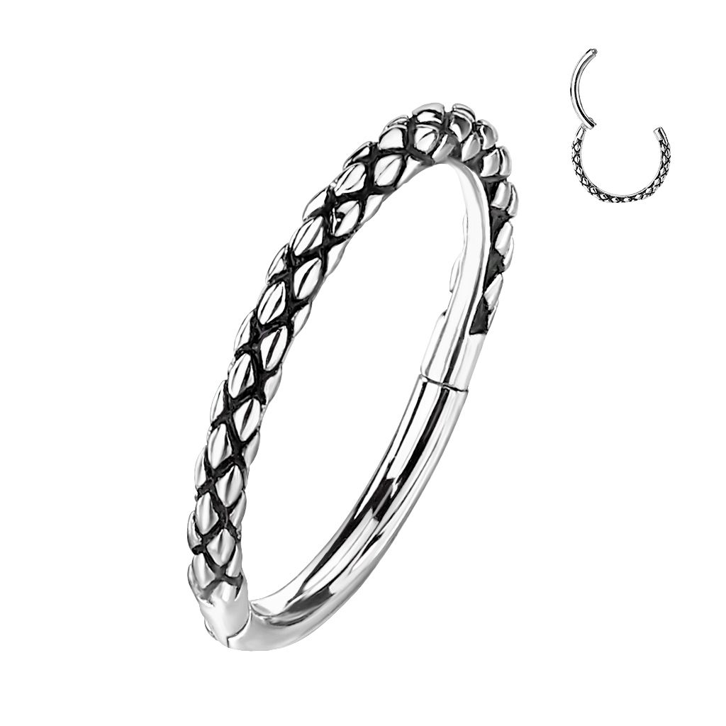 Levně Piercing kruh segment (1,2 x 8 mm) - K01071ST-1208