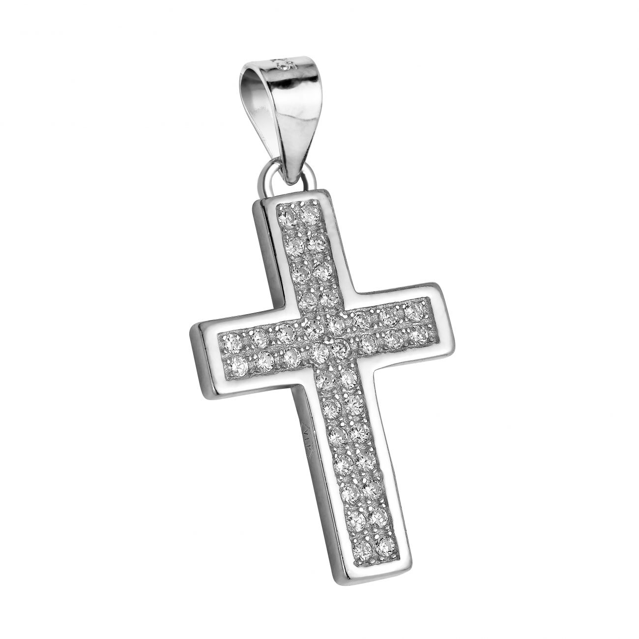 NUBIS Stříbrný přívěsek kříž - NB-4016