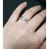 AN1046 Stříbrné snubní prsteny vlnka - pár [5]